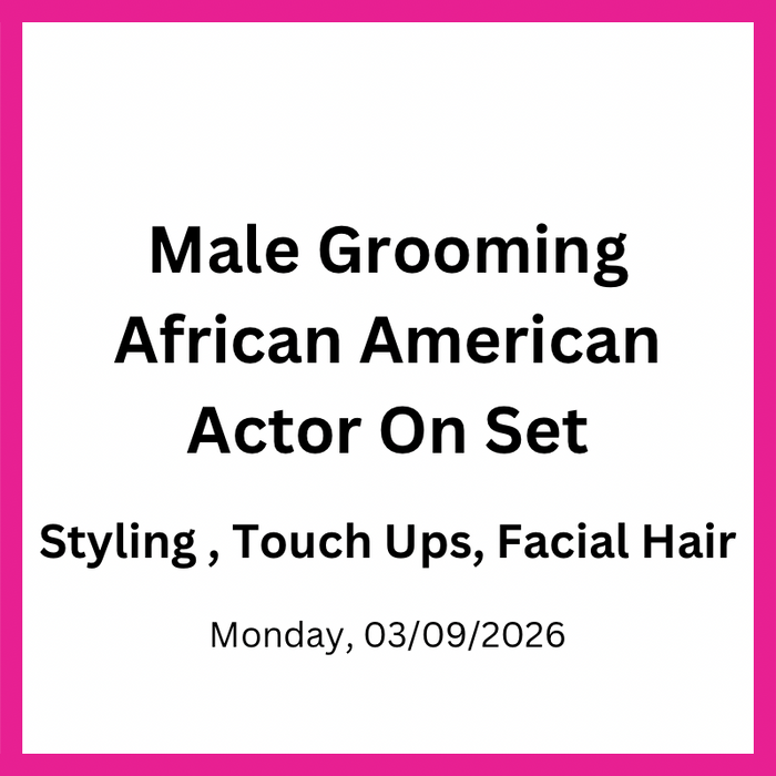 Male Grooming African American Actor On Set | Styling, Touch Ups, Facial Hair with Garrick Dixon