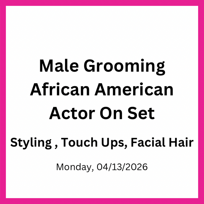 Male Grooming African American Actor On Set P2 | Styling, Touch Ups, Facial Hair with Garrick Dixon