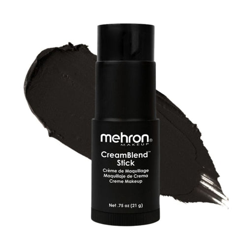 Mehron Creamblend Stick Bold black with swatch