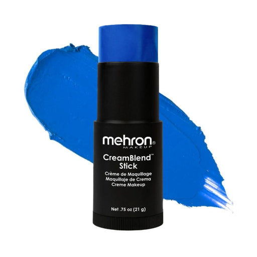 Mehron Creamblend Stick Bold blue with swatch