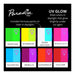 Mehron Paradise FX™ Neon Shades color chart regular and uv 