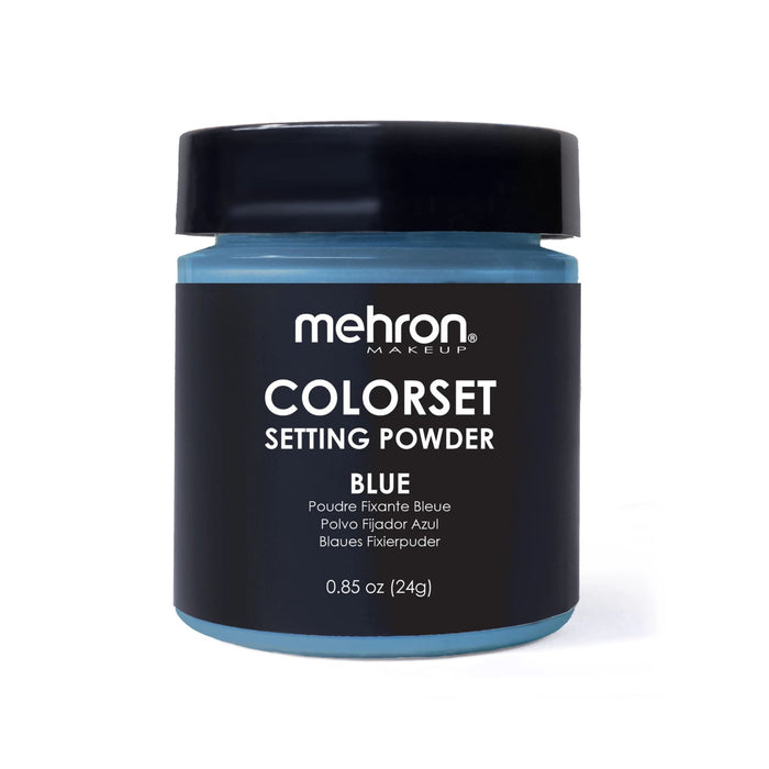 Mehron Colorset Setting Powder Blue 0.85oz shaker jar