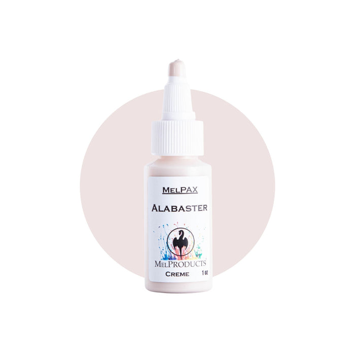 Mel Products Creme MelPax 1oz Alabaster with swatch