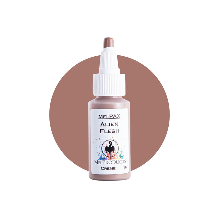 Mel Products Creme MelPax 1oz Alien Flesh with swatch