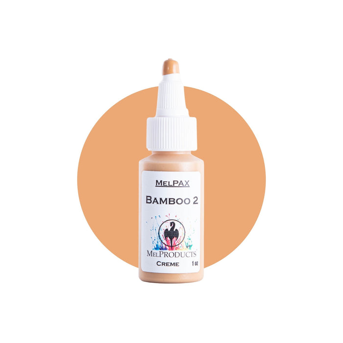 Mel Products Creme MelPax 1oz Bamboo 2 with swatch