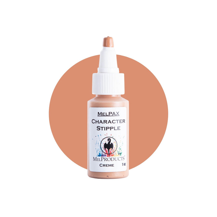 Mel Products Creme MelPax 1oz Character Stipple with swatch