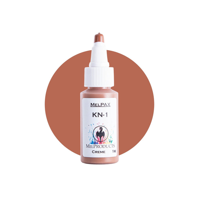 Mel Products Creme MelPax 1oz KN-1 with swatch