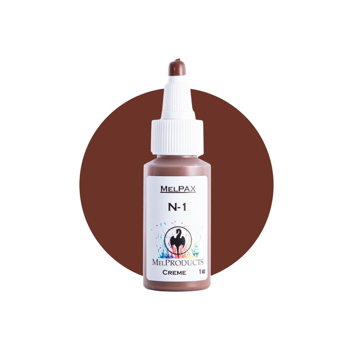 Mel Products Creme MelPax 1oz N-1 with swatch