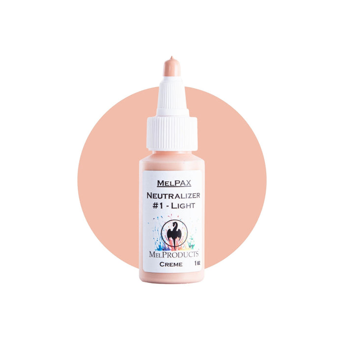 Mel Products Creme MelPax 1oz Neutralizer #1 - Light with swatch