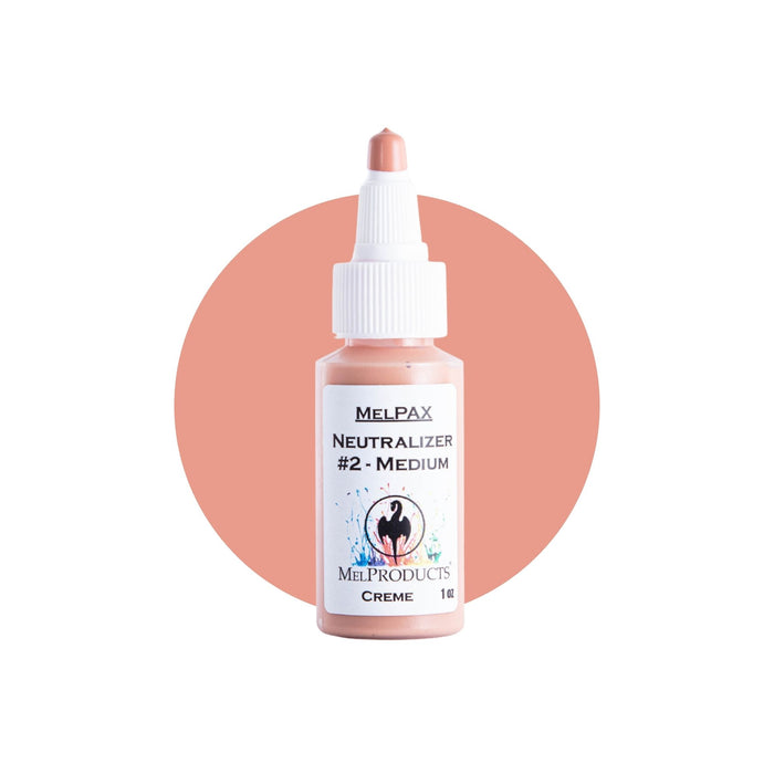 Mel Products Creme MelPax 1oz Neutralizer #2 - Medium with swatch