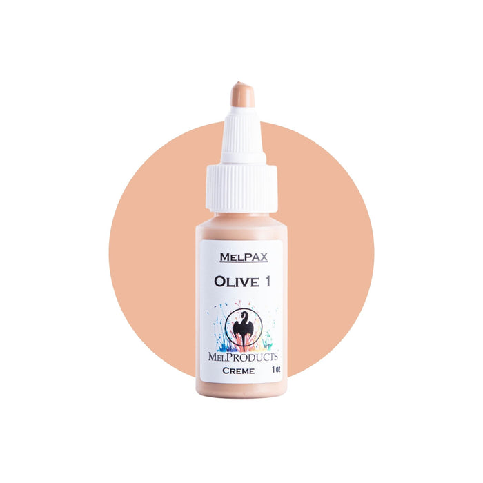 Mel Products Creme MelPax 1oz Olive 1 with swatch
