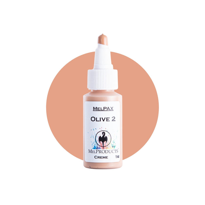 Mel Products Creme MelPax 1oz Olive 2 with swatch