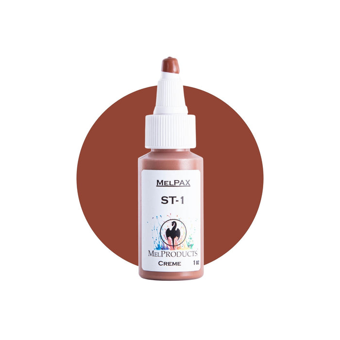 Mel Products Creme MelPax 1oz ST-1 with swatch