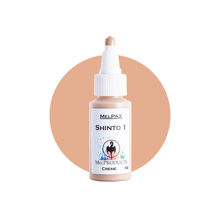 Mel Products Creme MelPax 1oz Shinto 1 with swatch