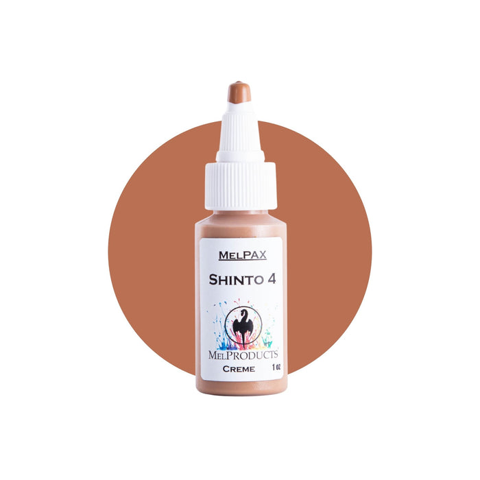 Mel Products Creme MelPax 1oz Shinto 4 with swatch
