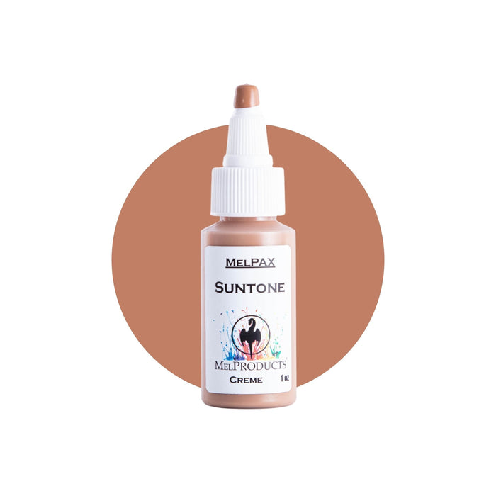 Mel Products Creme MelPax 1oz Suntone with swatch