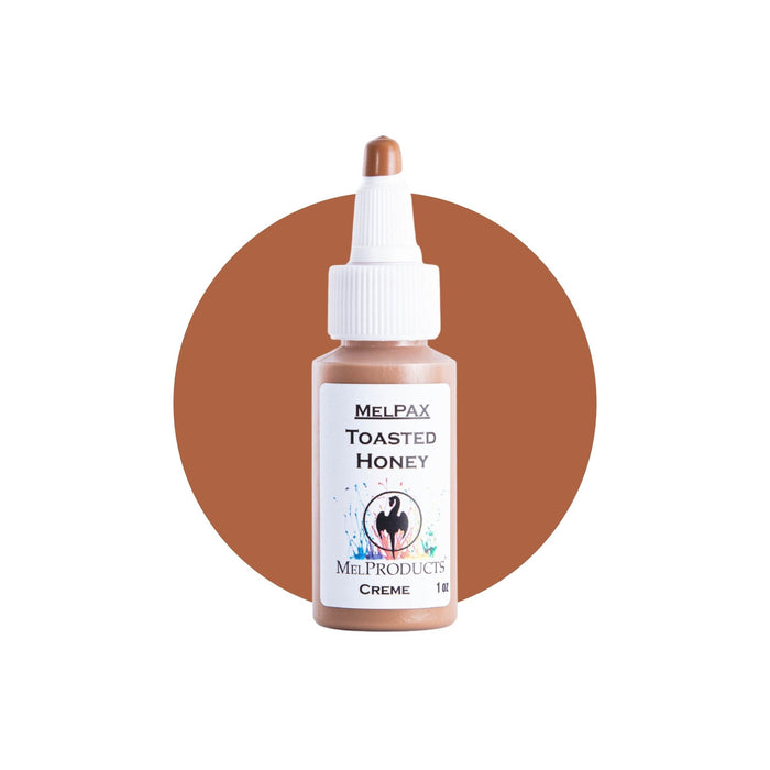 Mel Products Creme MelPax 1oz Toasted Honey with swatch