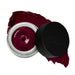 Melt Cosmetics Gel Liner Scarlet—open top down POV with swatch behind