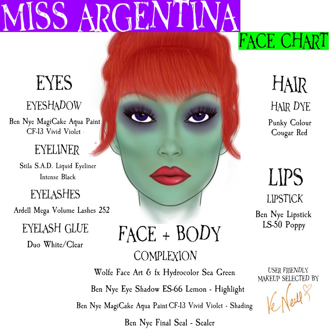 Miss Argentina Makeup Kit