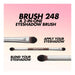 Make Up For Ever Double Ended Eyeshadow Brush #248 2 step user guide