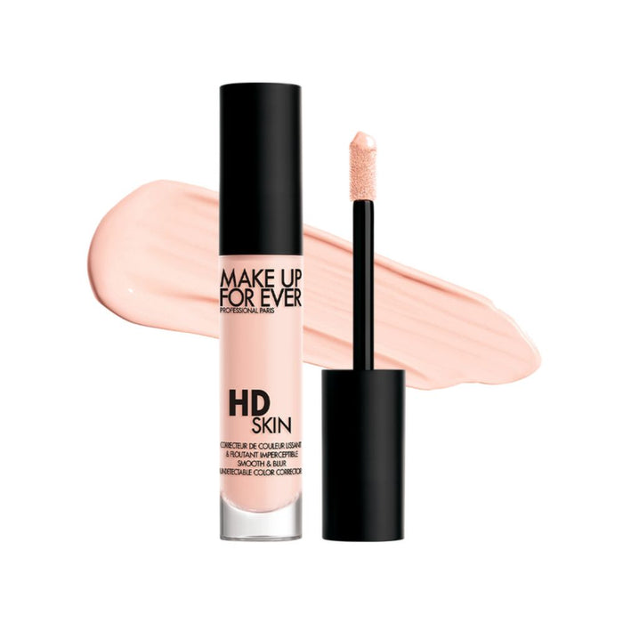 MUFE HD Skin Concealer Corrector 0.1 Light with Swatch behind product
