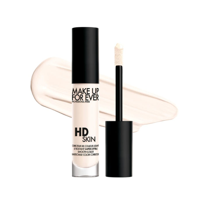 MUFE HD Skin Concealer Corrector 0.5 Bright with Swatch behind product