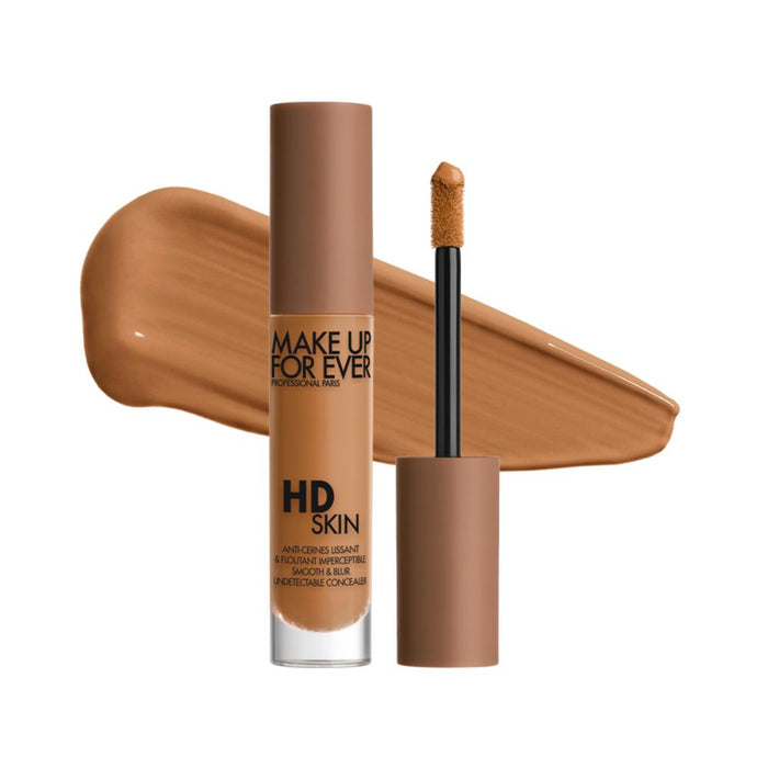 MUFE HD Skin Concealer 4.15N Mocha with Swatch behind product