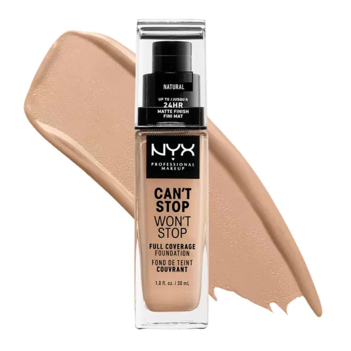  NYX PROFESSIONAL MAKEUP Can't Stop Won't Stop Contour  Concealer, 24h Full Coverage Matte Finish - Natural : Beauty & Personal Care