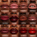 NYX Shine Loud High Shine Lip Color Gloss lip swatches on dark tones with names