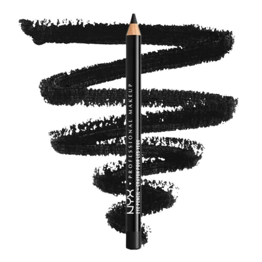 NYX Slim Eye Pencil Black with swatch behind