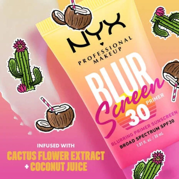 NYX BlurScreen Primer SPF 30 infused ingredients