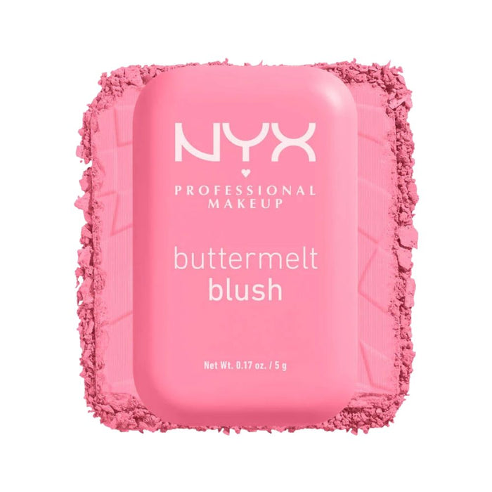 NYX Buttermelt Blush butta together with swatch