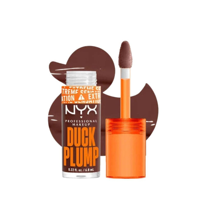 NYX Duck Plump High Pigment Lip Gloss twice the spice with swatch