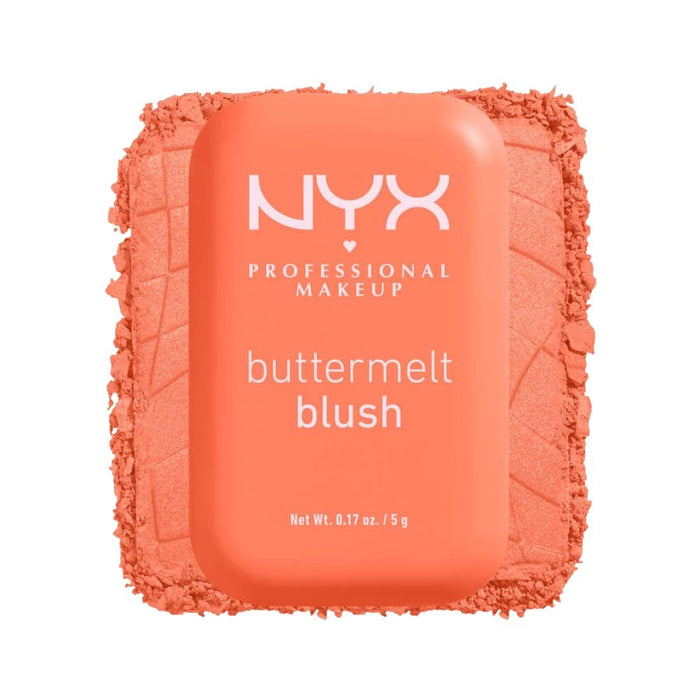 NYX Buttermelt Blush soona the butta with swatch - glow finish