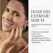 Natura Bisse Diamond Extreme Serum with model applying and how it helps complexion