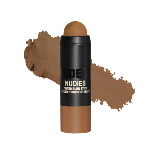 Nudestix Nudies Tinted Blur Foundation Stick Medium 7 with swatch