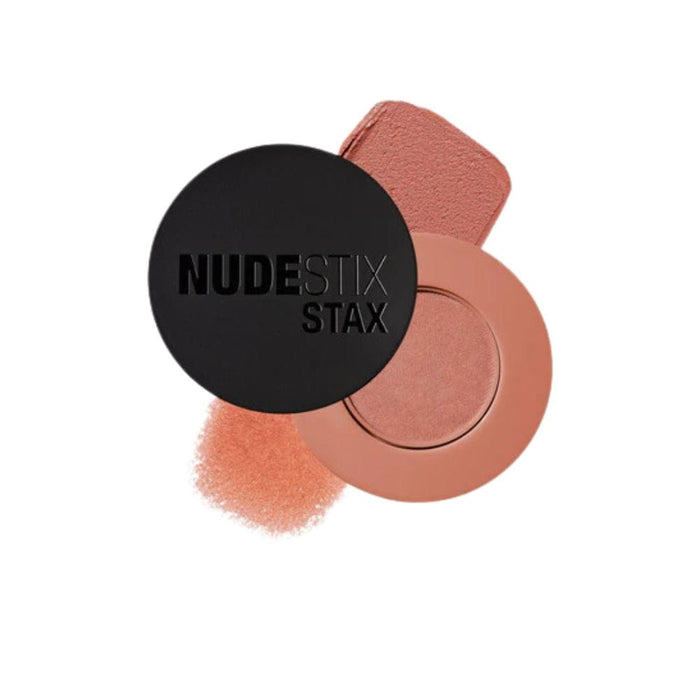 Nudestix STAX All Over Color Blush Balm Barely Nude with swatch