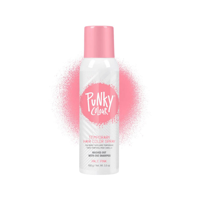 Punky Colour Temporary Hair Color Spray 3.5oz Pale Pink with swatch
