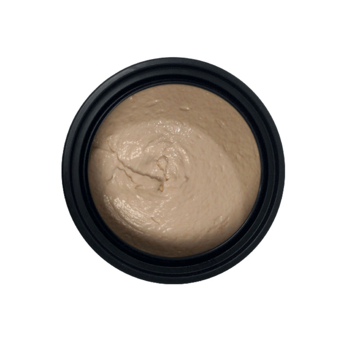 P.T.M. Prosthetic Transfer Material Olive top down pov of jar contents