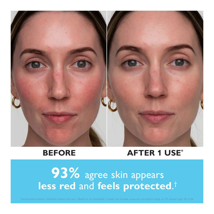 Peter Thomas Roth Water Drench® Hyaluronic Balm Barrier Cream before and after 1 use side by side