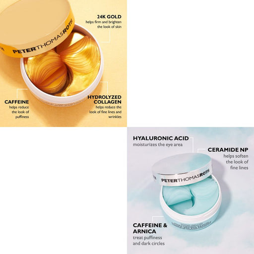 Peter Thomas Roth Patch + Go Eye Patch key ingredients for each patch type