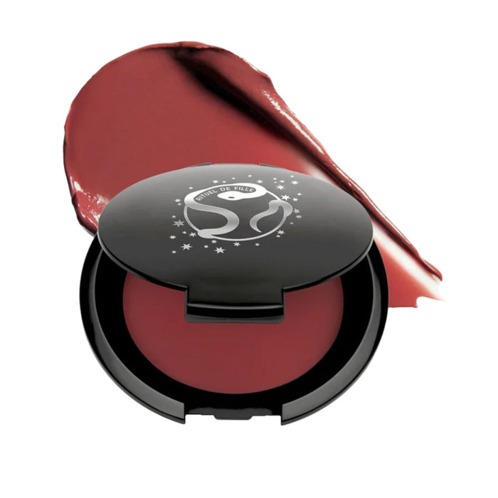 Rituel De Fille Color Nectar Pigment Balm half open compact Ghost Flower with swatch