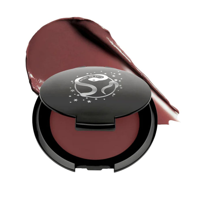 Rituel De Fille Color Nectar Pigment Balm half open compact Moth with swatch