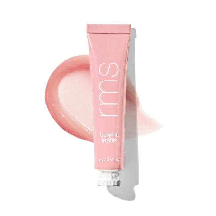 RMS Beauty Liplights Cream Lip Gloss bare with swatch