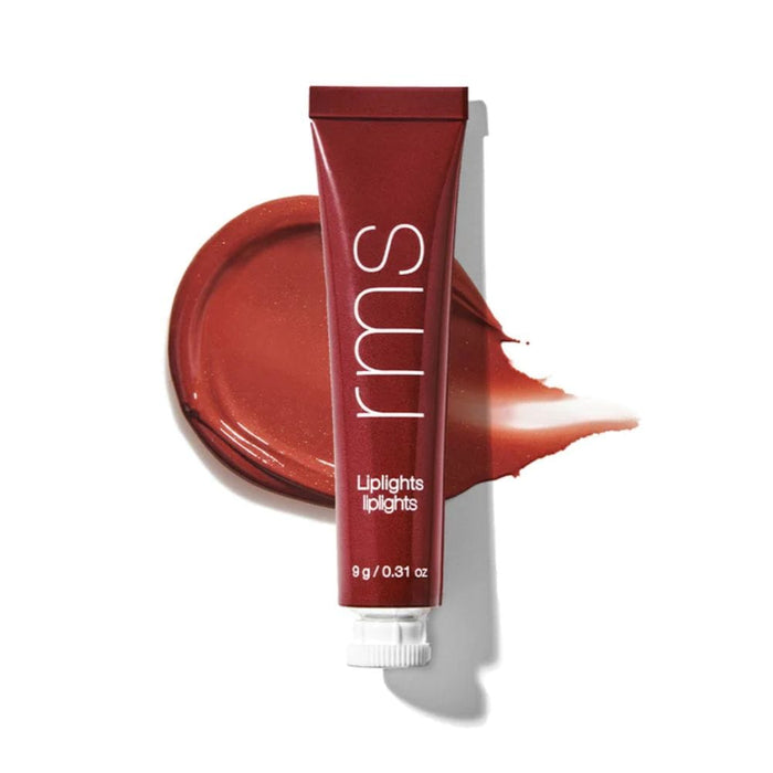 RMS Beauty Liplights Cream Lip Gloss rhapsody with swatch