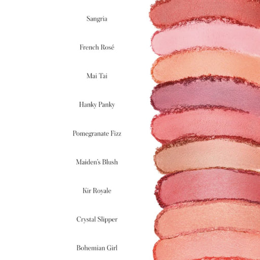RMS Beauty ReDimension Hydra Powder Blush swatch chart and names of colors