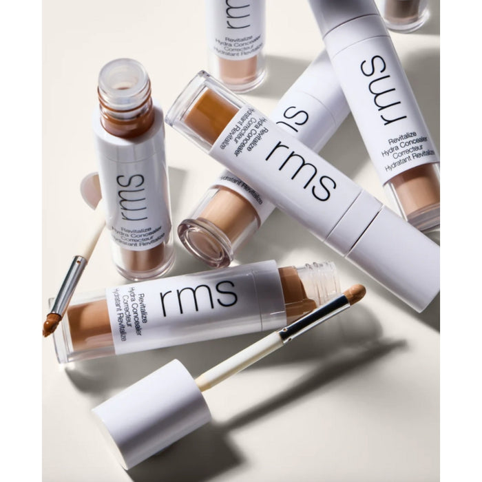 RMS Revitalize Hydra Concealer featured in a lifestyle layout.