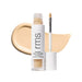 RMS Revitalize Hydra Concealer with swatch behind product against white background.