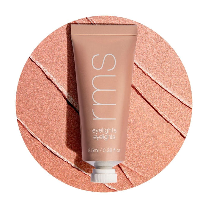 RMS Beauty Eyelights Cream Eyeshadow Sunbeam with swatch
