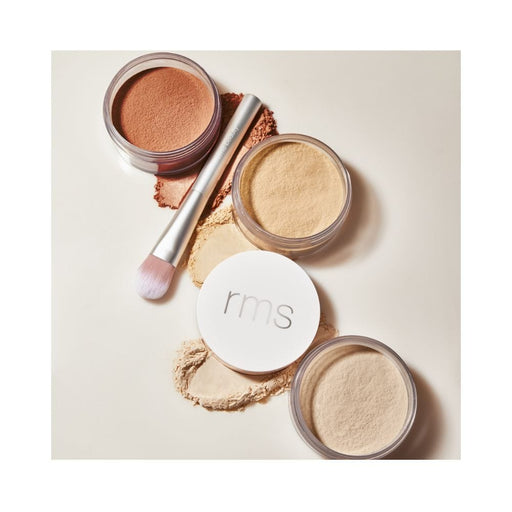 RMS Beauty Hydra Setting Powder group packshot open with swatches